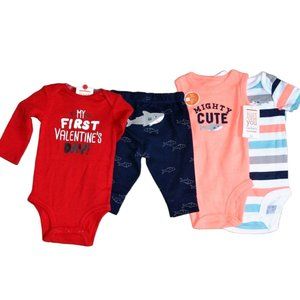 4 pc. Carter's One Pieces & Pants 3M Boy's Shark